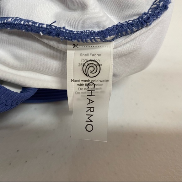 Charmo swimsuit women's size medium 8 blue one piece strappy new with tags - Picture 10 of 13